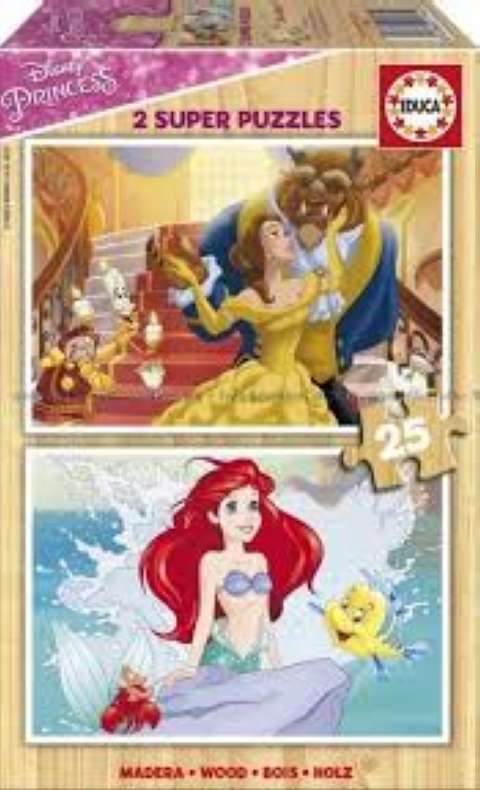 Billede af Disney Princesses - 2x25 brikker