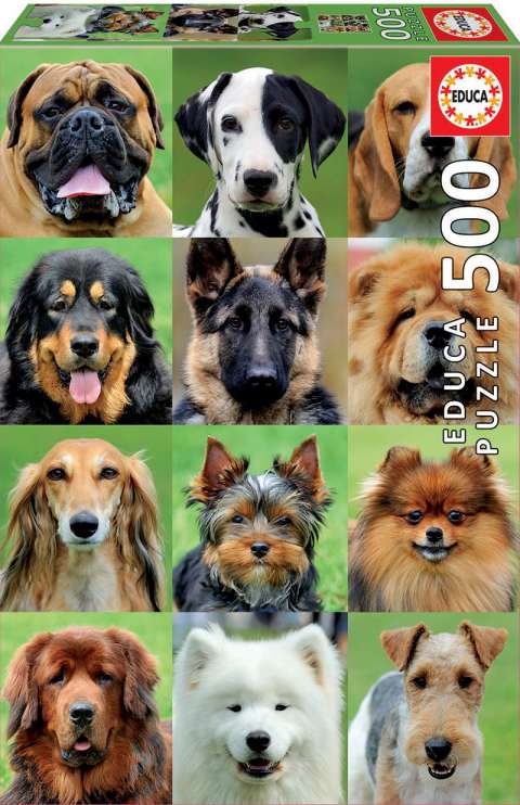 Billede af Dogs Collage - 500 brikker