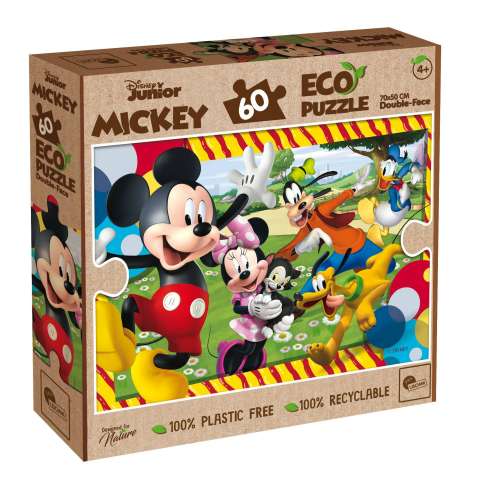 Se Disney Junior Mickey ECO Puzzle - 60 Brikker hos SpilCompagniet