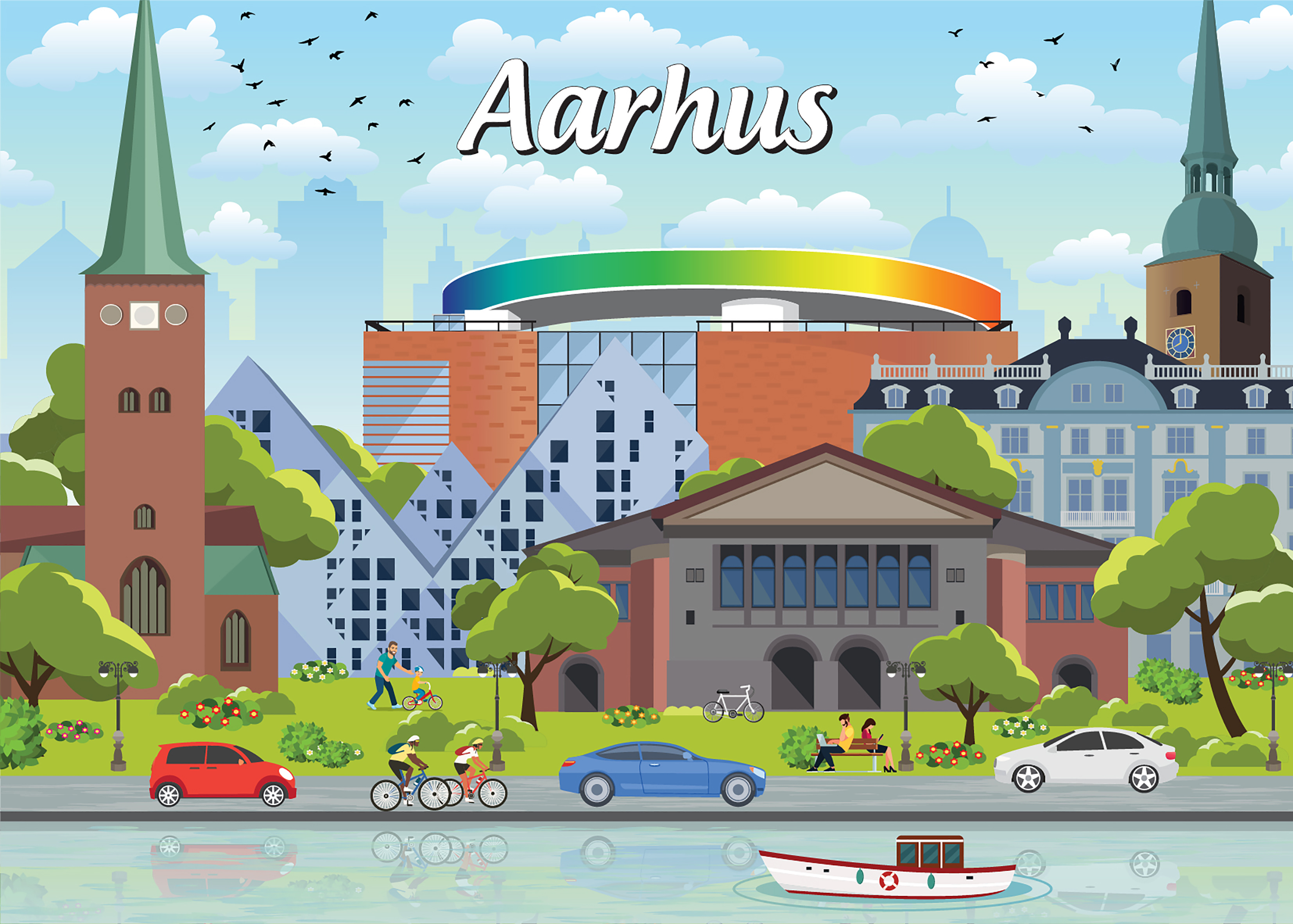Billede af Danske byer: Aarhus, 1000 brikker