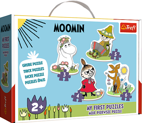 Se Baby Puzzle Mumin - 3+4+5+6 brikker hos SpilCompagniet