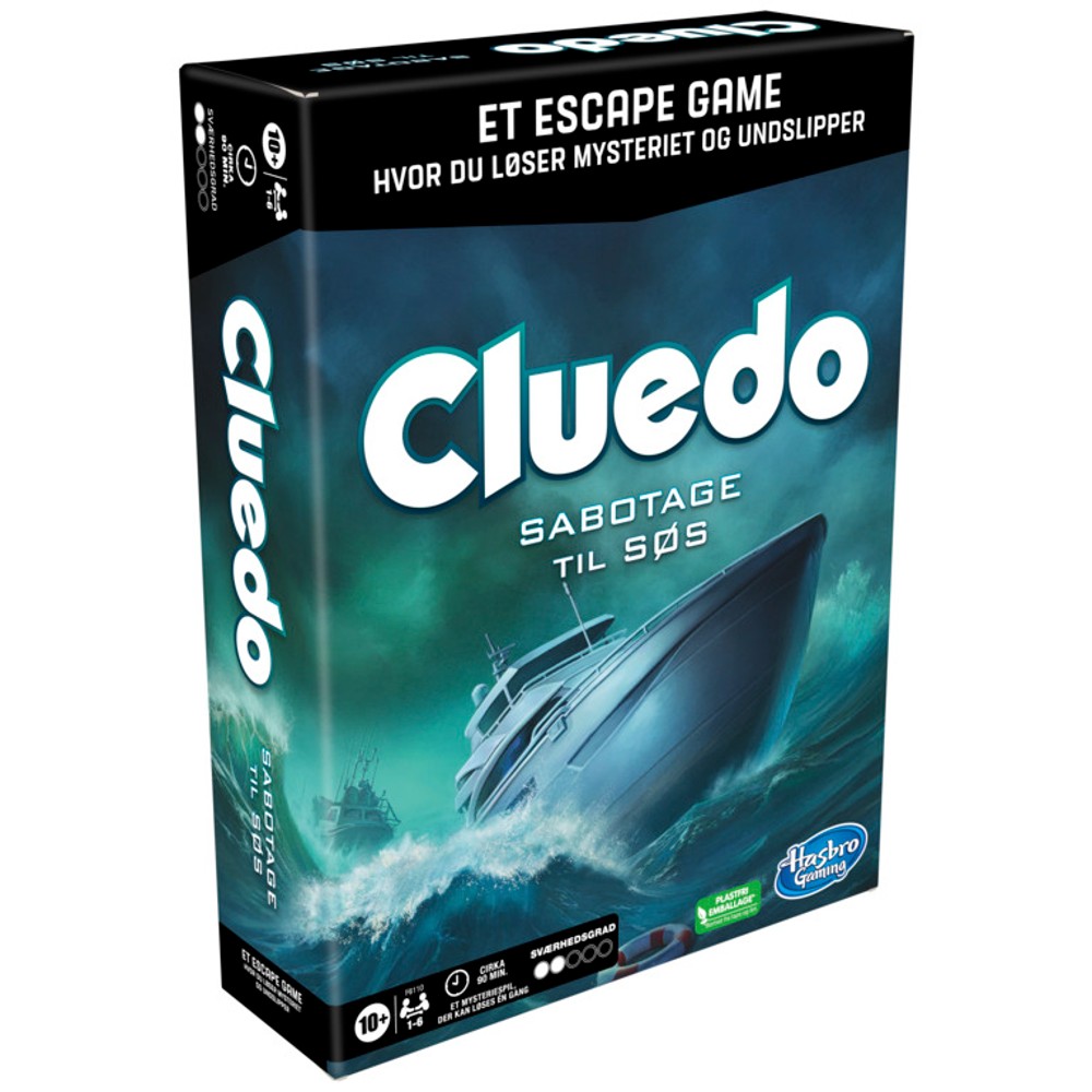 Køb Cluedo: Sabotage Til Søs spil - Pris 191.00 kr.