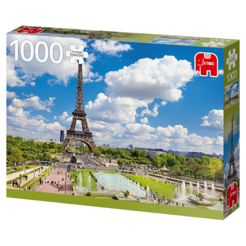 Se Eiffeltårnet i Paris på en Sommerdag - 1000 brikker hos SpilCompagniet