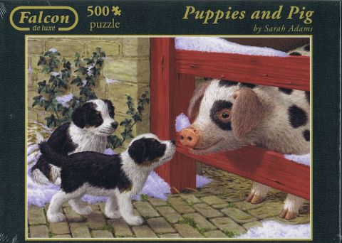 Puppies and Pig - 500 brikker (1)