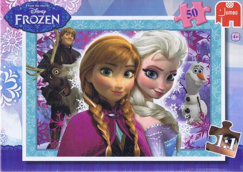 Frozen Anna og Elsa, 50 brikker (1)