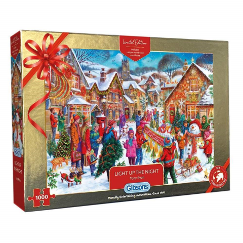 Billede af Christmas Limited Edition Jigsaw Puzzle - Light Up - 1000 brikker