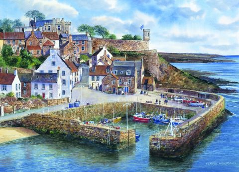 Crail Harbour - 1000 brikker (1)