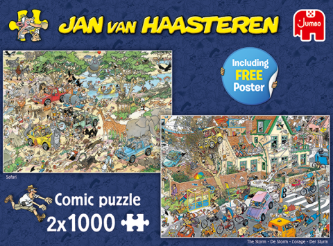 Jan van Haasteren - Safari og The storm - 2 x 1000 brikker (3)