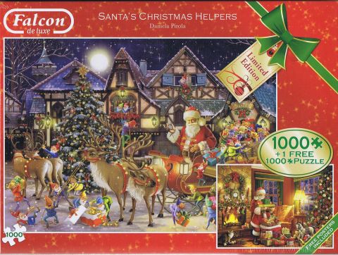 Santa´s Christmas Helpers, 2x1000 brikker (1)