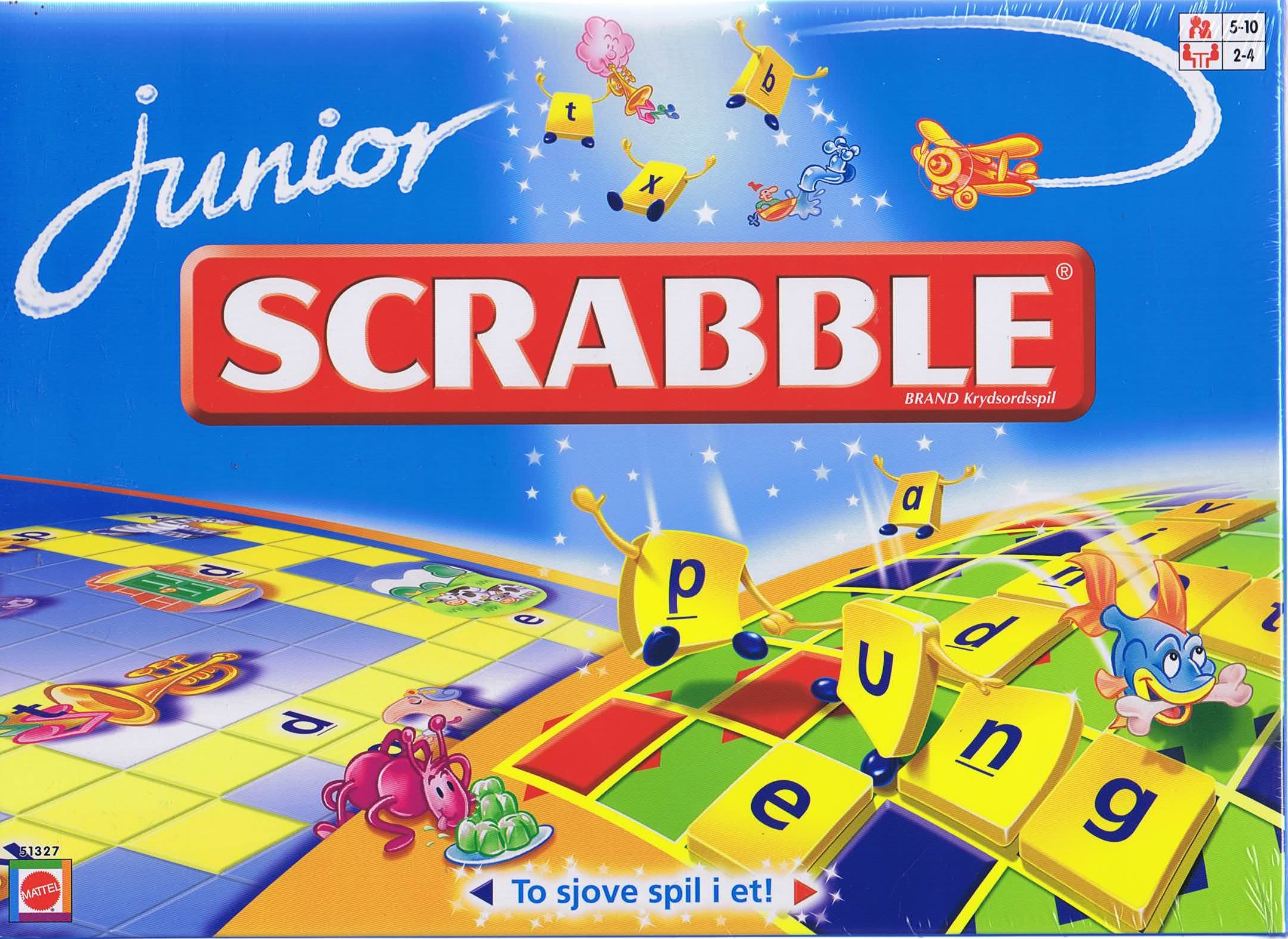 Køb Scrabble Junior spil - Pris 231.00 kr.