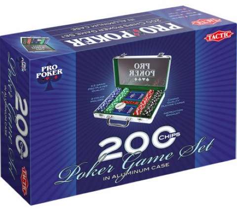 Propoker 200 Chips Komplet Pokersæt