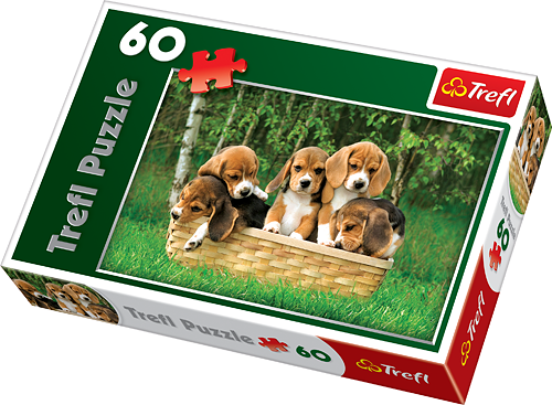 Billede af Beagle Puppies, 60 brikker