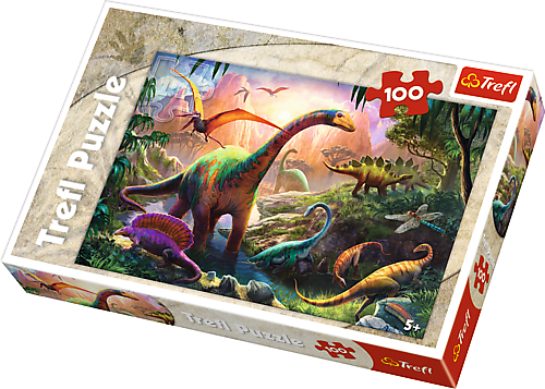 Se Dinosaurs Land - 100 brikker hos SpilCompagniet