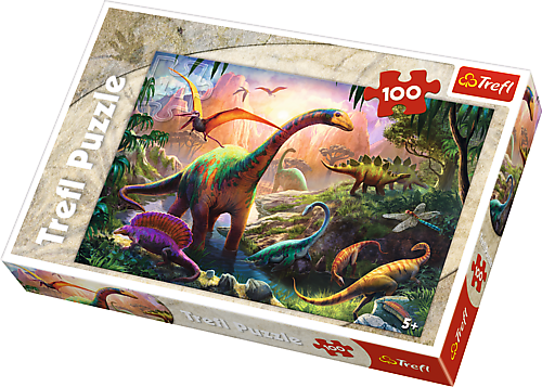 Billede af Dinosaurs Land - 100 brikker