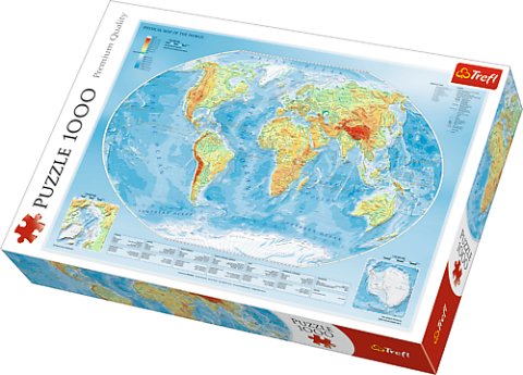 Map of the World - 1000 brikker (1)