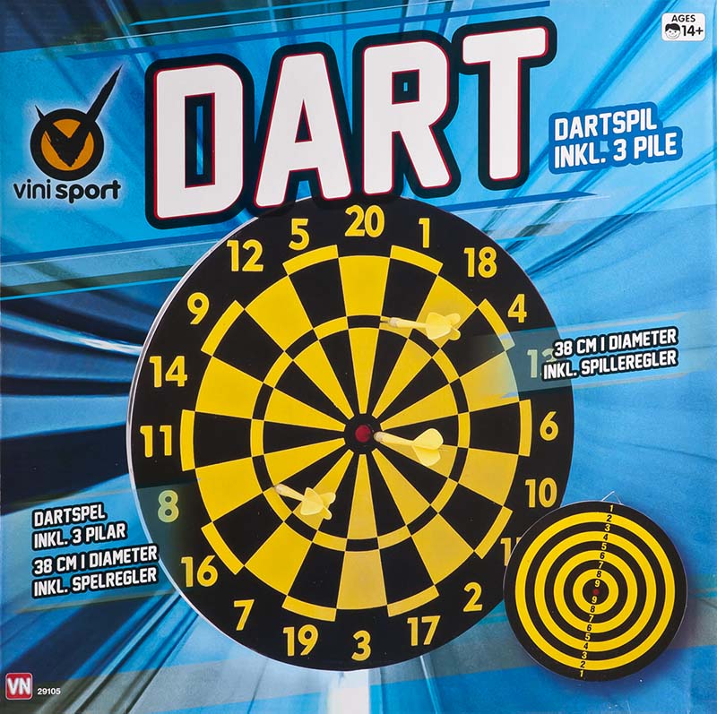 Køb Stort Dartspil med 3 Pile spil - Pris 91.00 kr.