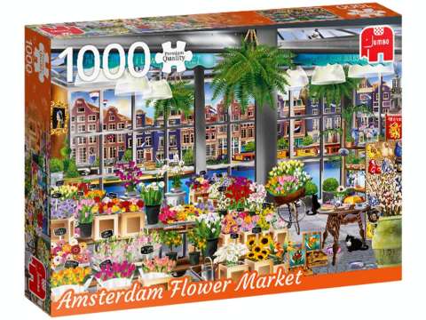 Billede af Amsterdam Flower Market - 1000 brikker