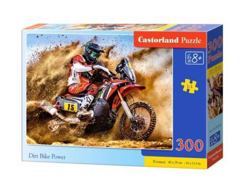 Billede af Dirt Bike Power - 300 brikker hos SpilCompagniet