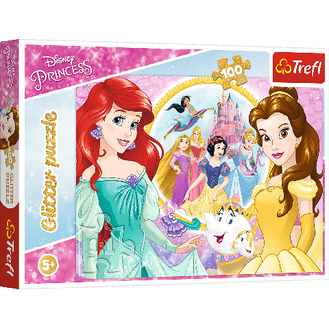 Se Disney Prinsesser Bell og Ariel - 100 brikker hos SpilCompagniet