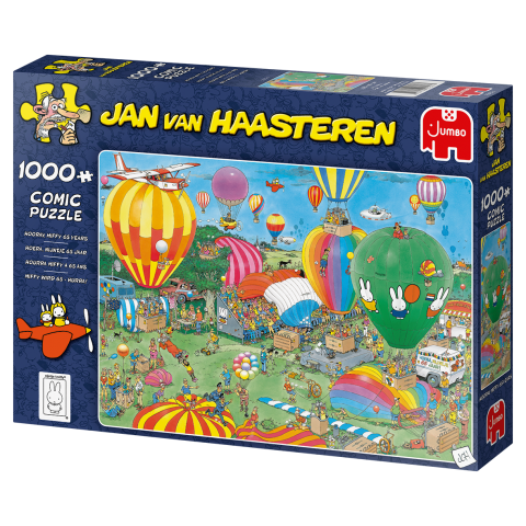 Billede af Jan van Haasteren - Hooray, Miffy 65 years - 1000 Brikker hos SpilCompagniet