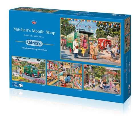 Køb Mitchell's Mobile Shop, 4x500 brikker - Pris 201.00 kr.