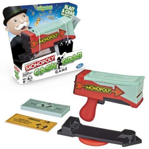 Køb Monopoly Cash Grab - Dansk spil - Pris 101.00 kr.