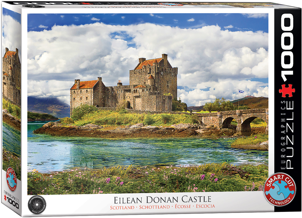 Billede af Eilean Donan Slot i Skotland - 1000 brikker