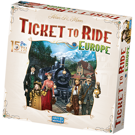 Køb Ticket to Ride: Europe 15th anniversary edition - Pris 601.00 kr.