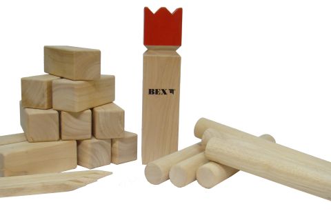 Kubb original, rød konge - Kongespil (2)