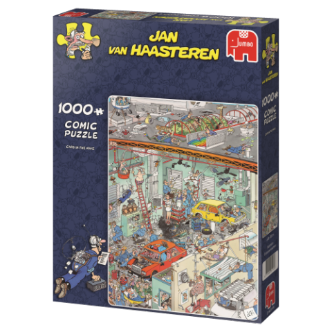 Jan van Haasteren - Cars in the Make - 1000 brikker (1)