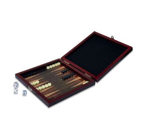 Deluxe Backgammon i træ, magnetisk (1)