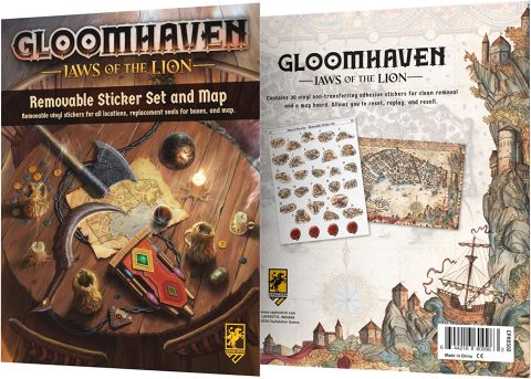 Gloomhaven: Jaws of the Lion - Removable Sticker Set and Map (1)