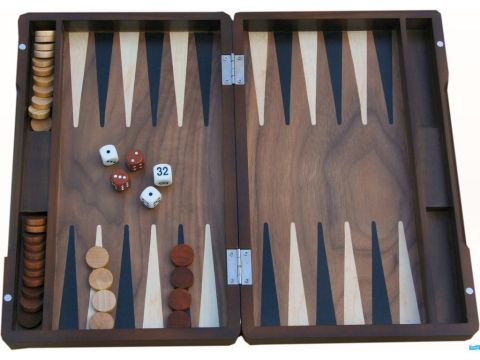 Backgammon Wood smalll 12' (2)
