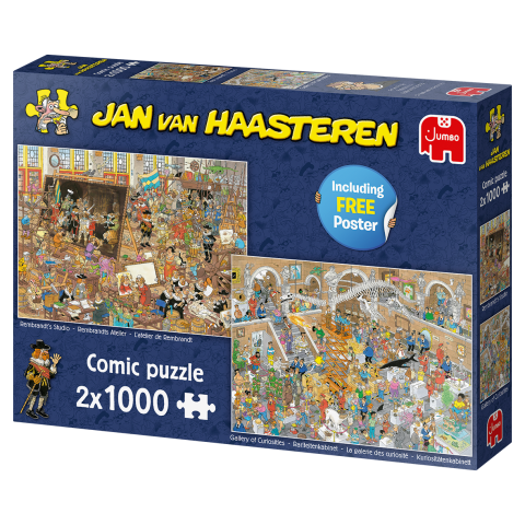 Jan van Haasteren - Besøg på Museet - 2x1000 brikker (2)
