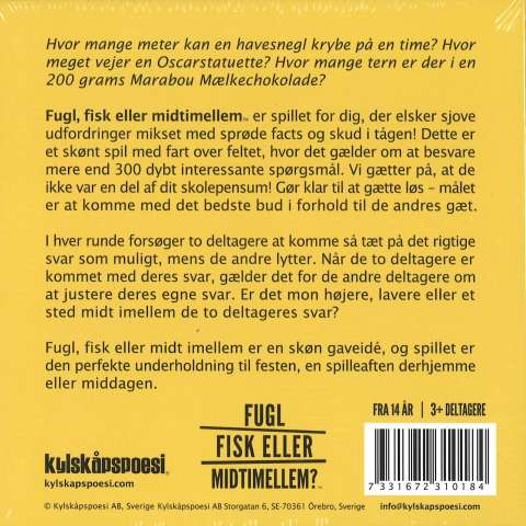 Fugl, Fisk eller Midtimellem (2)