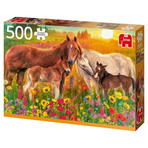 Heste På Engen - 500 brikker (2)