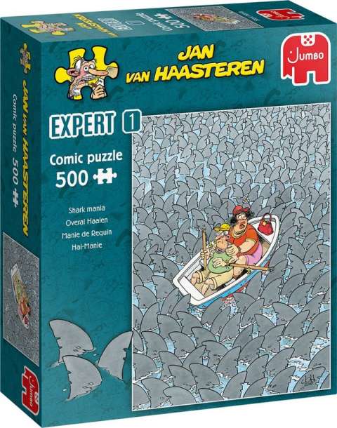 Jan van Haasteren - Shark Mania - 500 brikker (2)
