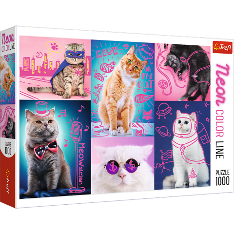Super Katte - Neon Color Line - 1000 brikker (1)