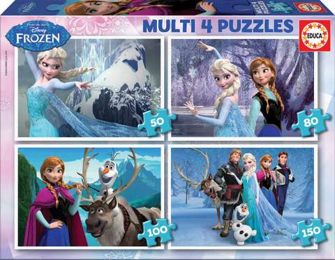 Frozen - 4 puslespil (1)