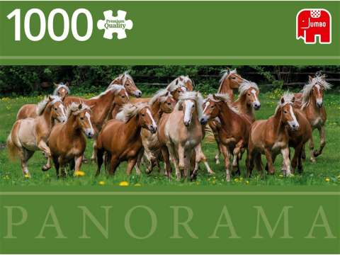 Halfinger Horses - Panorama, 1000 brikker (2)