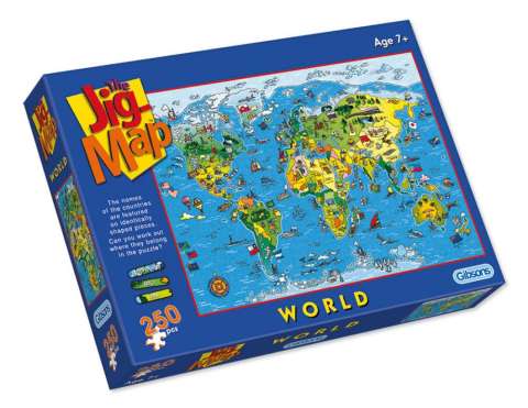 Jigmap - Our World - 250 brikker (1)