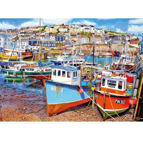 Mevagissey Harbour - 1000 brikker (2)