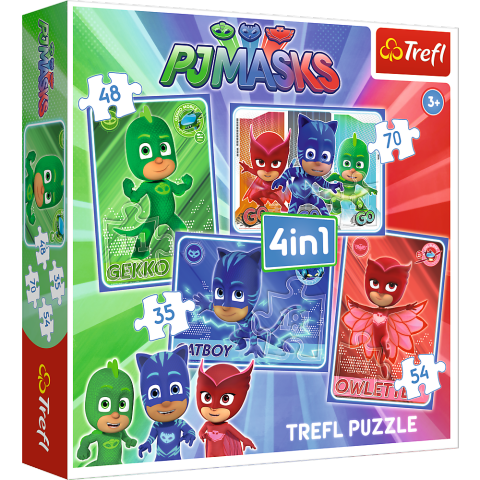 PJ Masks - 4 puslespil (1)