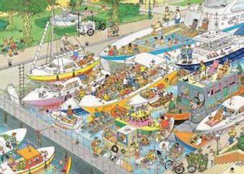 Jan van Haasteren: Slusen - 1000 brikker (2)