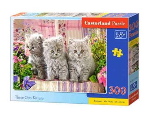 Three Grey Kittens - 300 brikker (1)