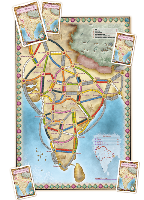 Ticket to Ride: India og Switzerland - Map Collection #2 (3)