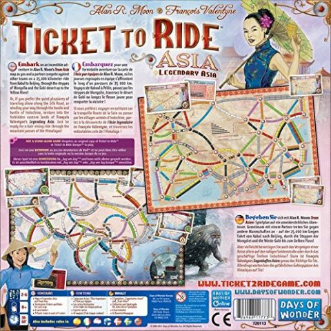 Ticket To Ride: Team Asia og Legendary Asia - Map Collection #1 (2)