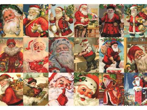 Vintage Santas - 2000 brikker (3)