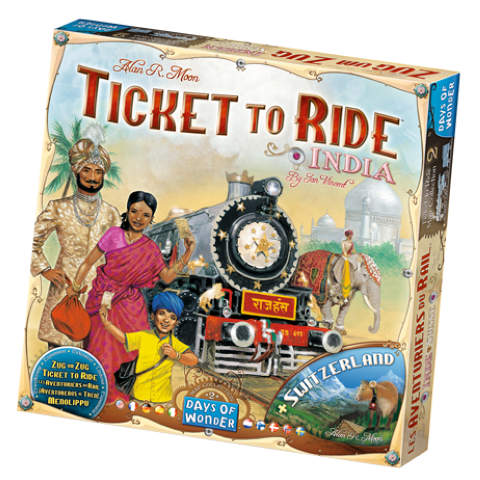 Køb Ticket to Ride: India og Switzerland - Map Collection #2 - Pris 201.00 kr.