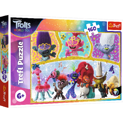 Se Dreamworks Trolls - 160 brikker hos SpilCompagniet